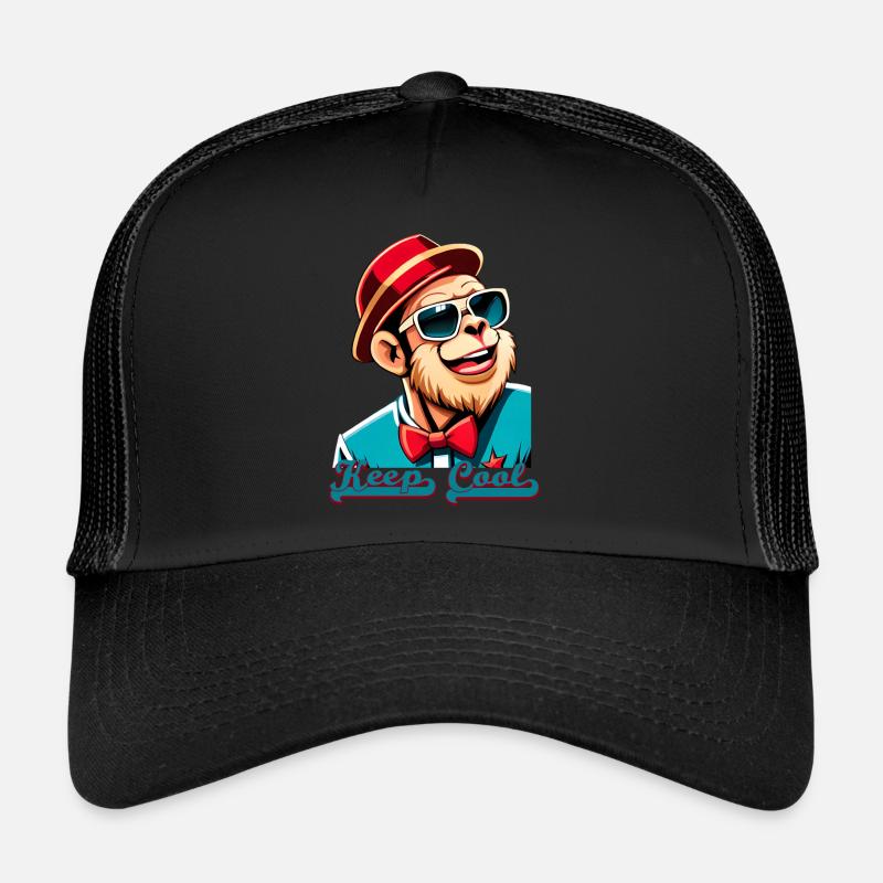 keep cool - Trucker Cap - Schwarz/Schwarz