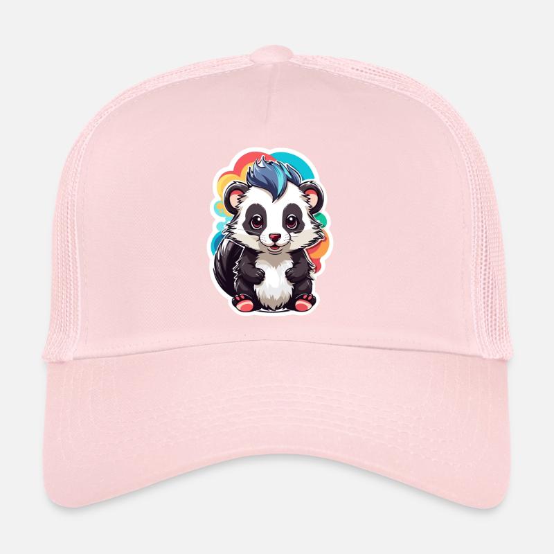 Skunk Cute Kid Color Trucker Cap