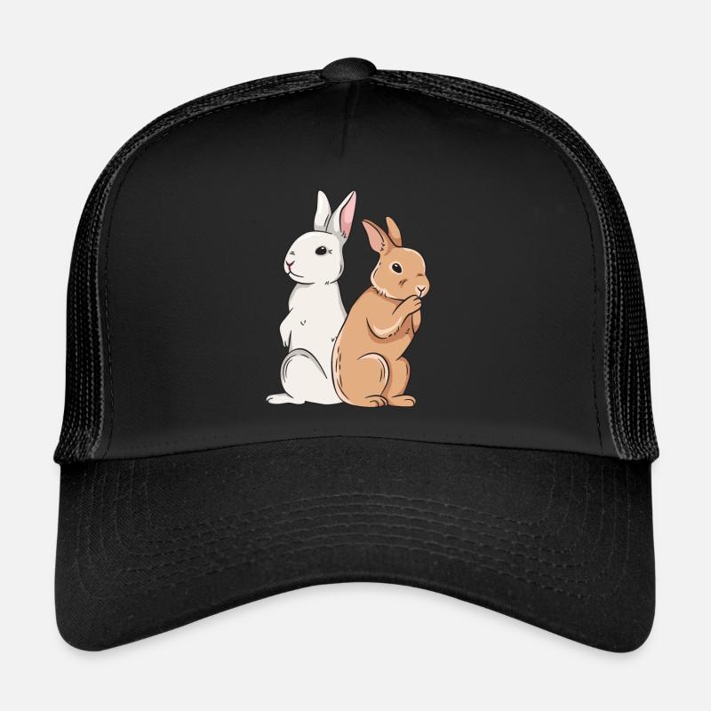 Conception de lapin mignon pour les propriétaires de lapins Casquette trucker 