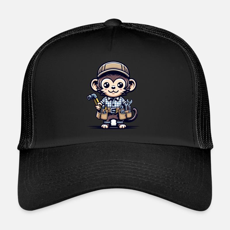 Cute Monkey Craftsman Trucker Cap
