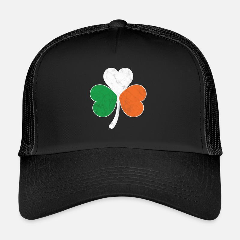 Trèfle du drapeau irlandais Casquette trucker 
