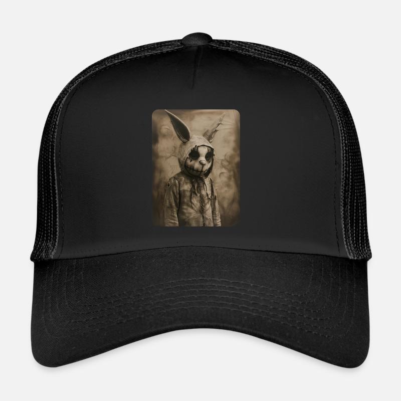 nicht so netter Osterhase - Trucker Cap - Schwarz/Schwarz