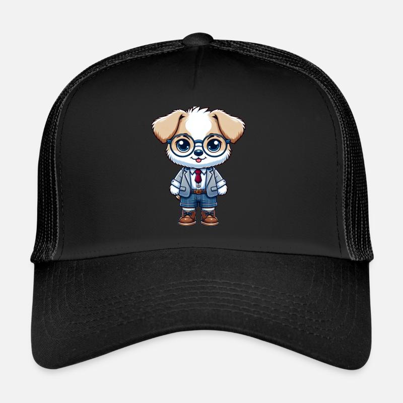 Chien écolier mignon Casquette trucker 