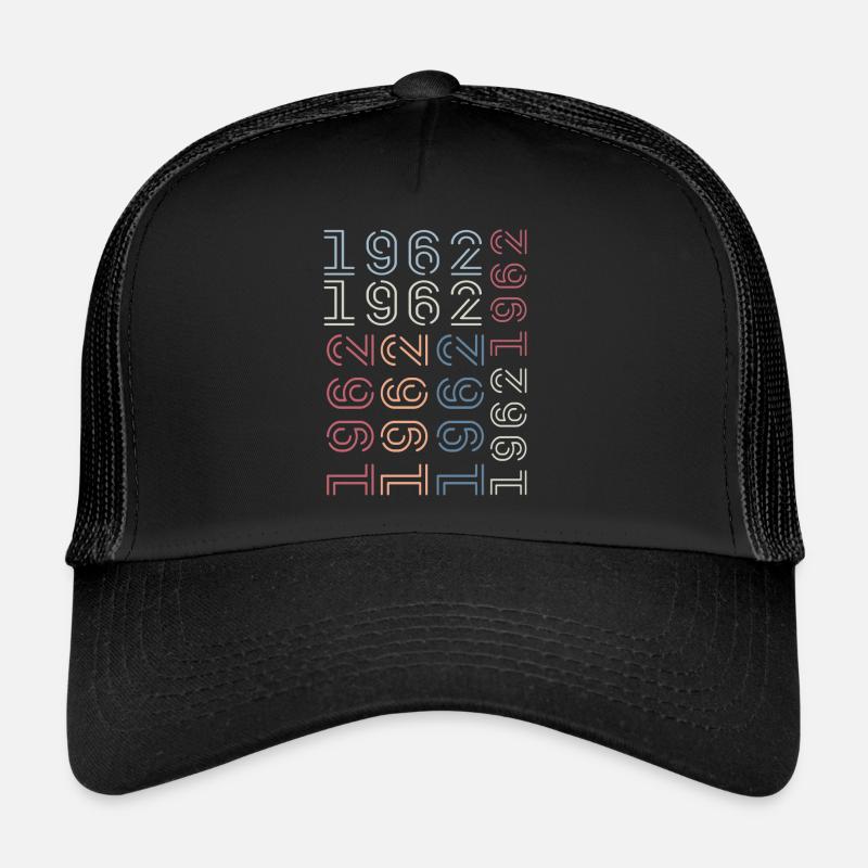 Born In 1962 Birthday Gift 1962 Retro 1962 Trucker Cap