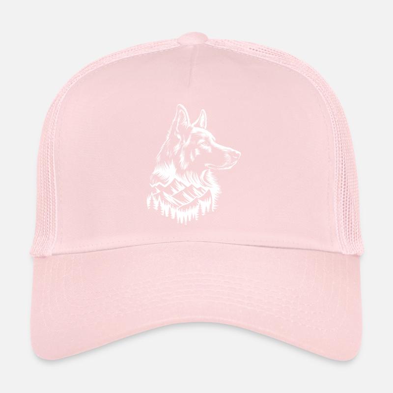 Gesichtshund Deutscher Schäferhund Berg Trucker Cap