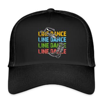 Line Dance Time Line Dancing Dancing - Trucker Cap - black/black - Front