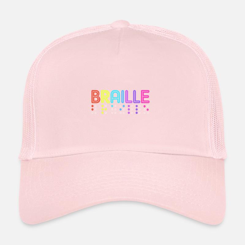 Blindenschrift Braille Blind Casquette trucker 