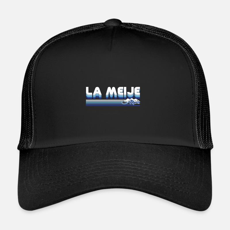 La Meije – Wildes Herz der Dauphiné-Alpen - Trucker Cap - Schwarz/Schwarz