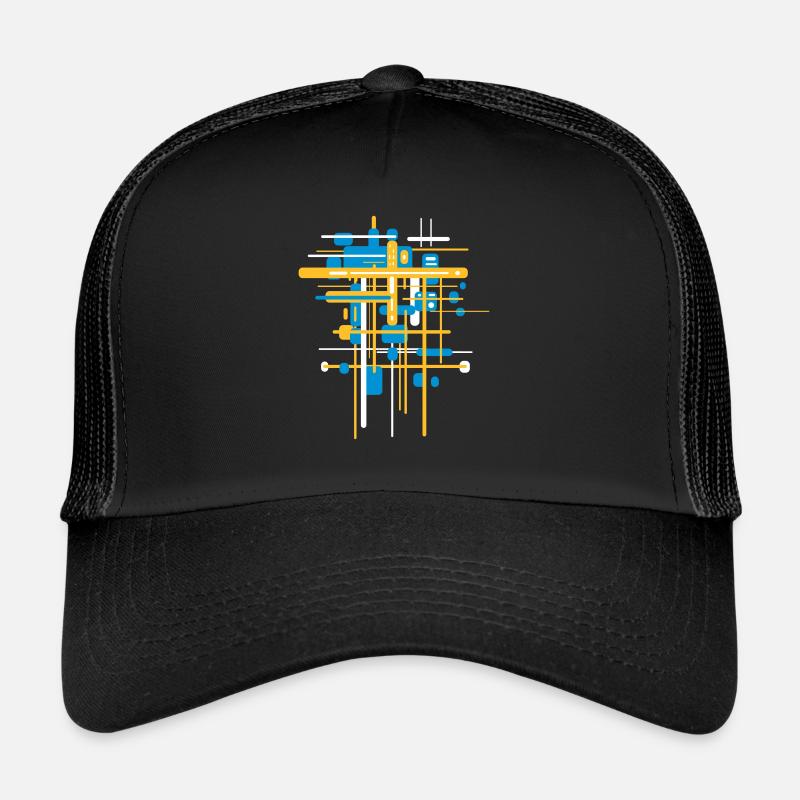 Bauhaus Construction Site - Pattern Abstract Trucker Cap