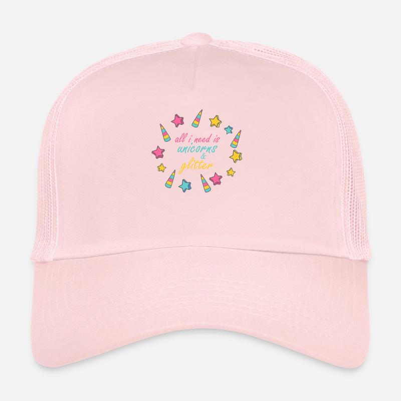 All I Need Is Unicorns design Trucker Cap