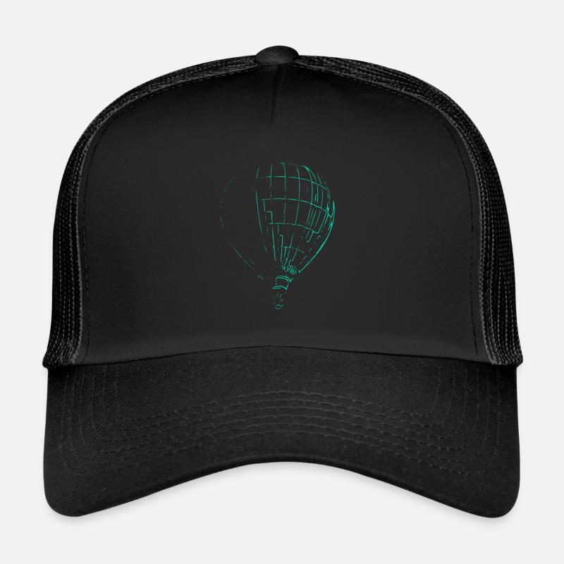 Montgolfière - Casquette trucker  - noir/noir