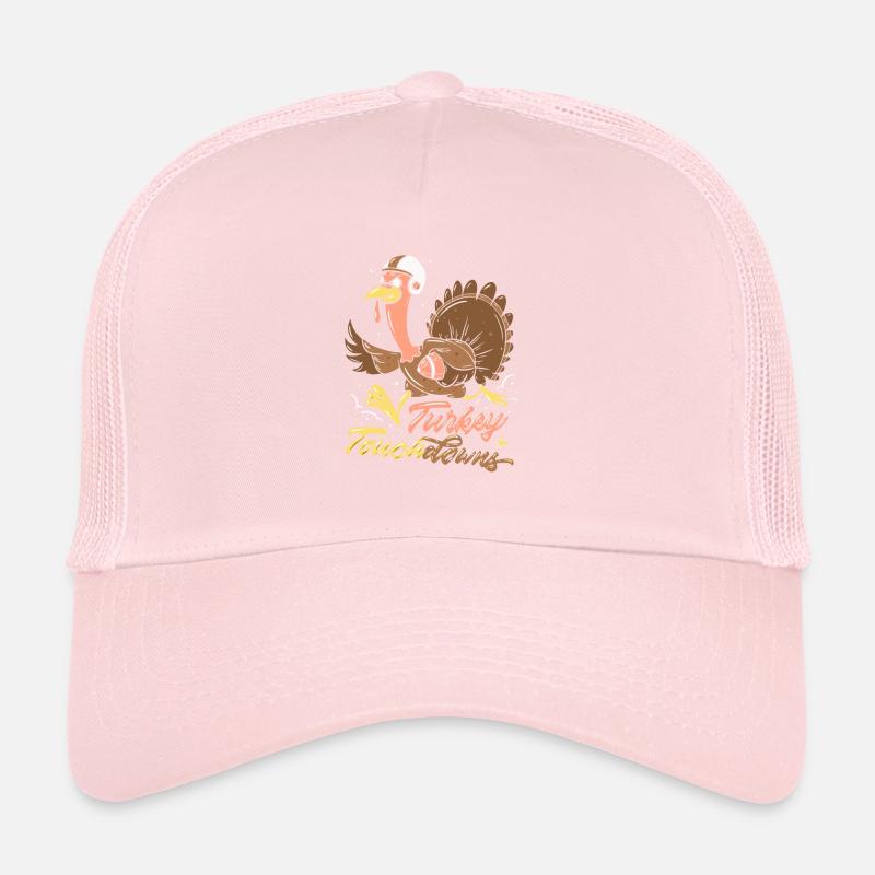 Dindon Thanksgiving Football Turkey Touchdowns Casquette trucker 