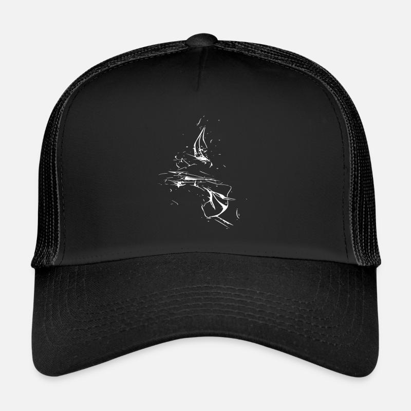 Tourbillon / blanc Casquette trucker 