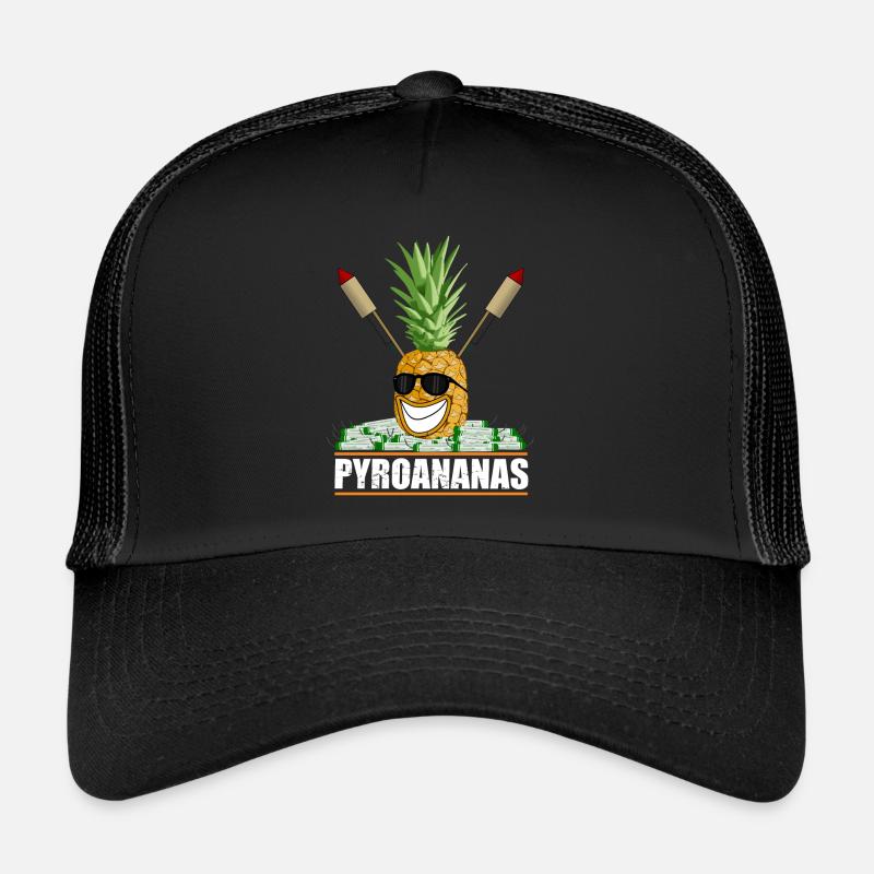 Feux d'artifice Pyro ananas Casquette trucker 