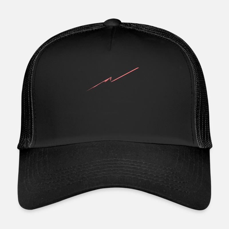Linee astratte / Linea / Modello / Tendenza / Rosso Cappellino sportivo