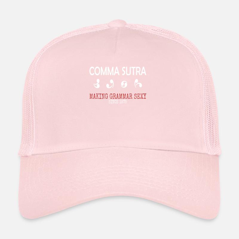 Funny Pun Comma Sutra Trucker Cap