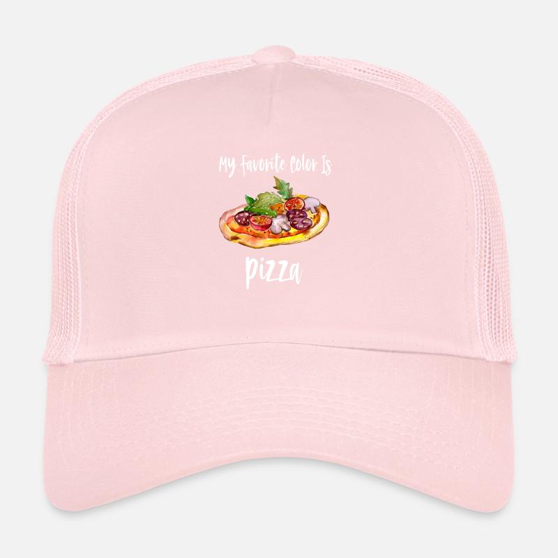 Ma couleur préférée est la pizza - Pizza Lovers - Pizza Casquette trucker 
