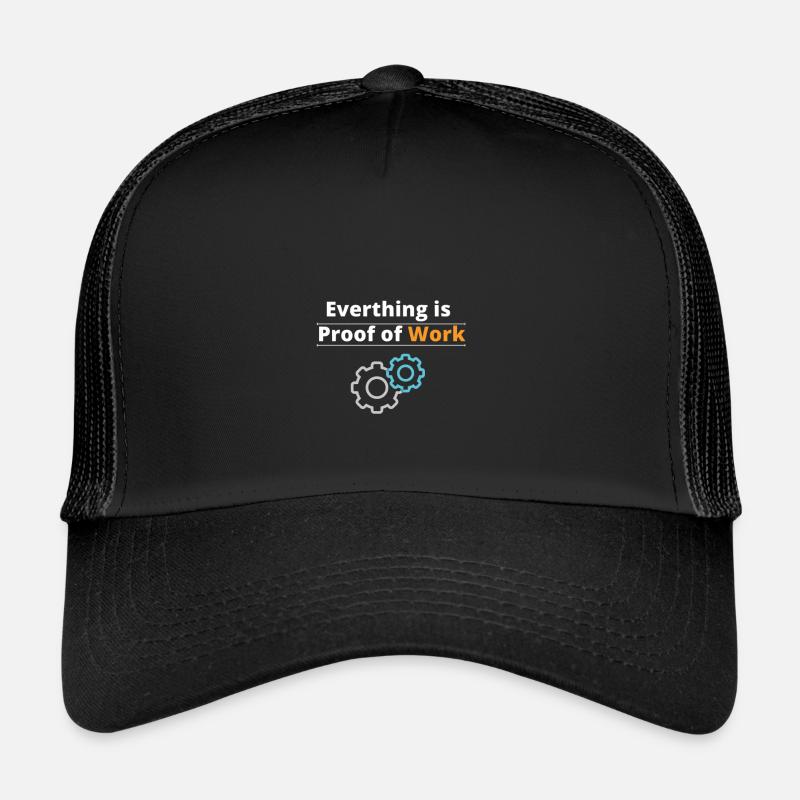 Everthing is proof of work #Bitcoin Trucker Cap