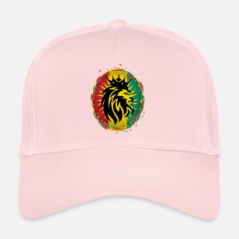Rasta lion Reggae Rastafari Casquette trucker 