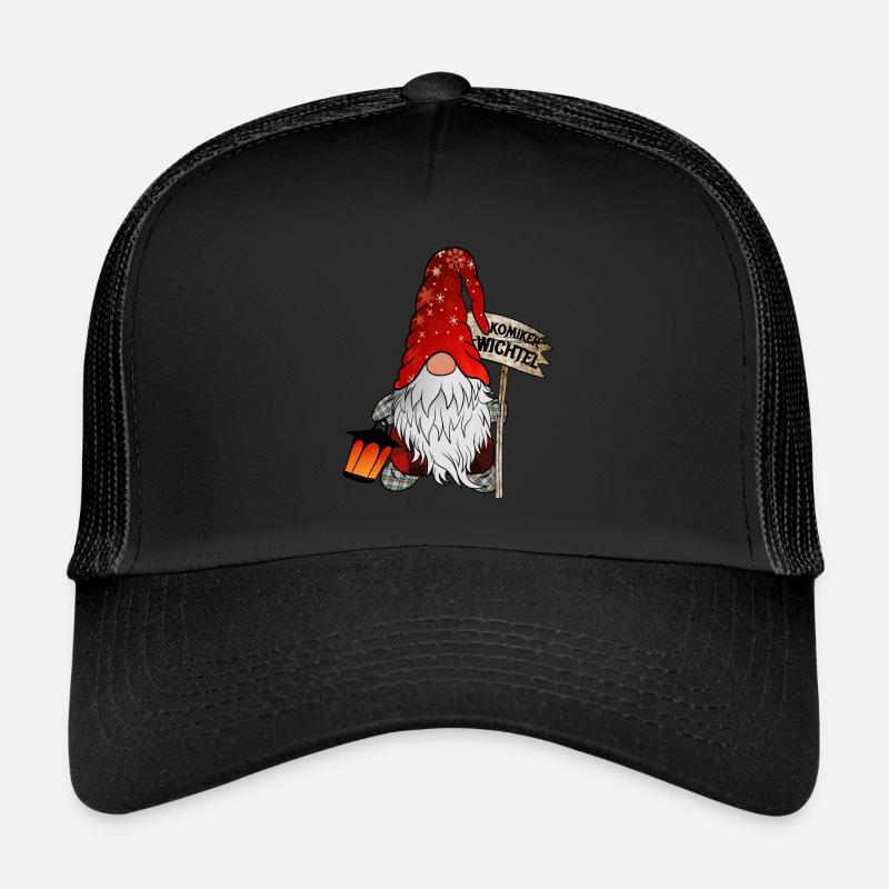 Komiker Wichtel - Trucker Cap - Schwarz/Schwarz