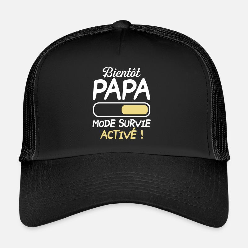 Bientôt Papa Mode Survie Activé Futur Papa 2024 Casquette trucker 