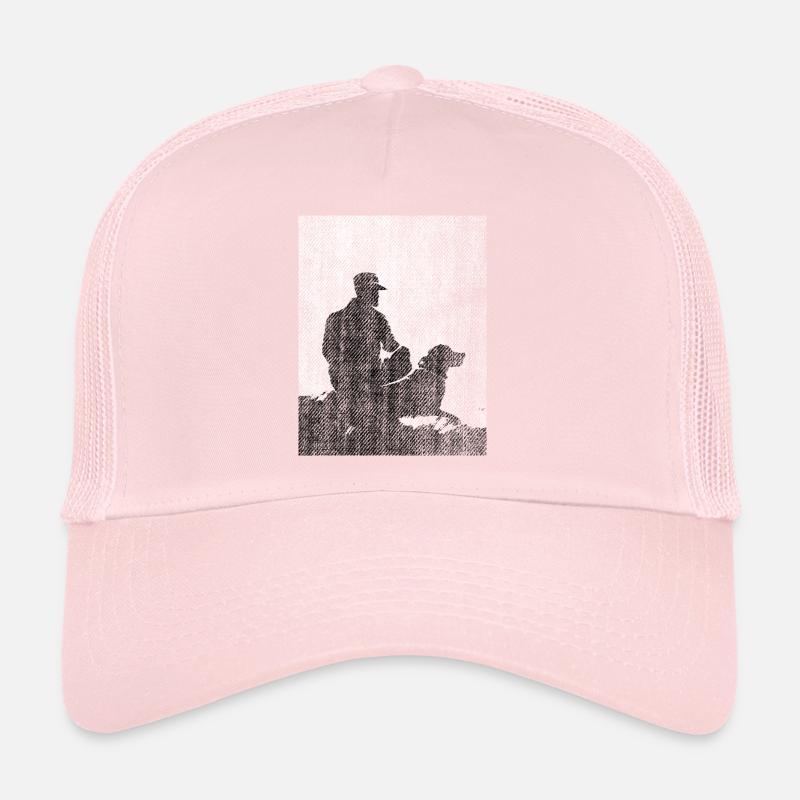 Beste Freunde Mann mit Hund Trucker Cap