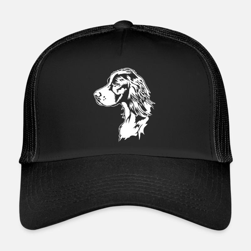 Irish Red and White Setter Jagdhund Hunde Wilsigns Trucker Cap