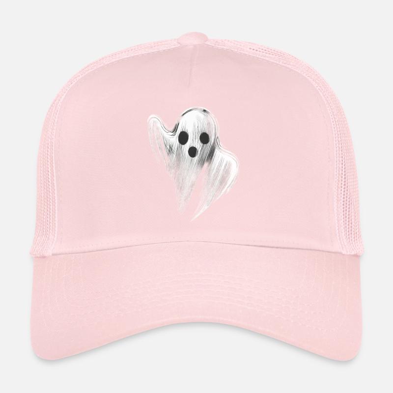 STYLIZED SCARY GHOST Trucker Cap
