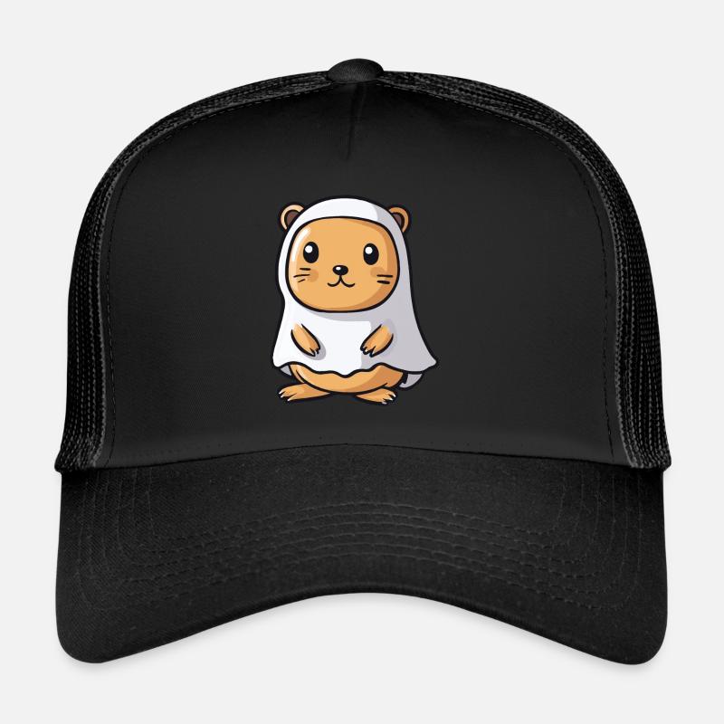 Castor Halloween Bande dessinée Fantôme Casquette trucker 
