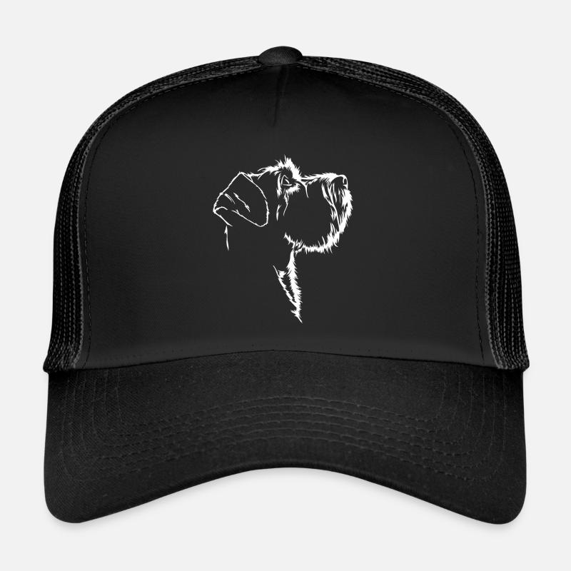 Schnauzer Silhouette Chien Chien Wilsigns Casquette trucker 