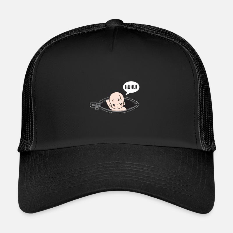 Huhu Ich bin da Baby Schwangerschaft Geschenk Trucker Cap
