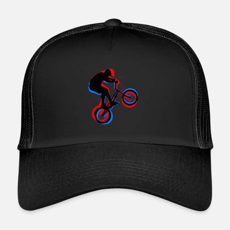 Fahrrad - Trucker Cap - Schwarz/Schwarz