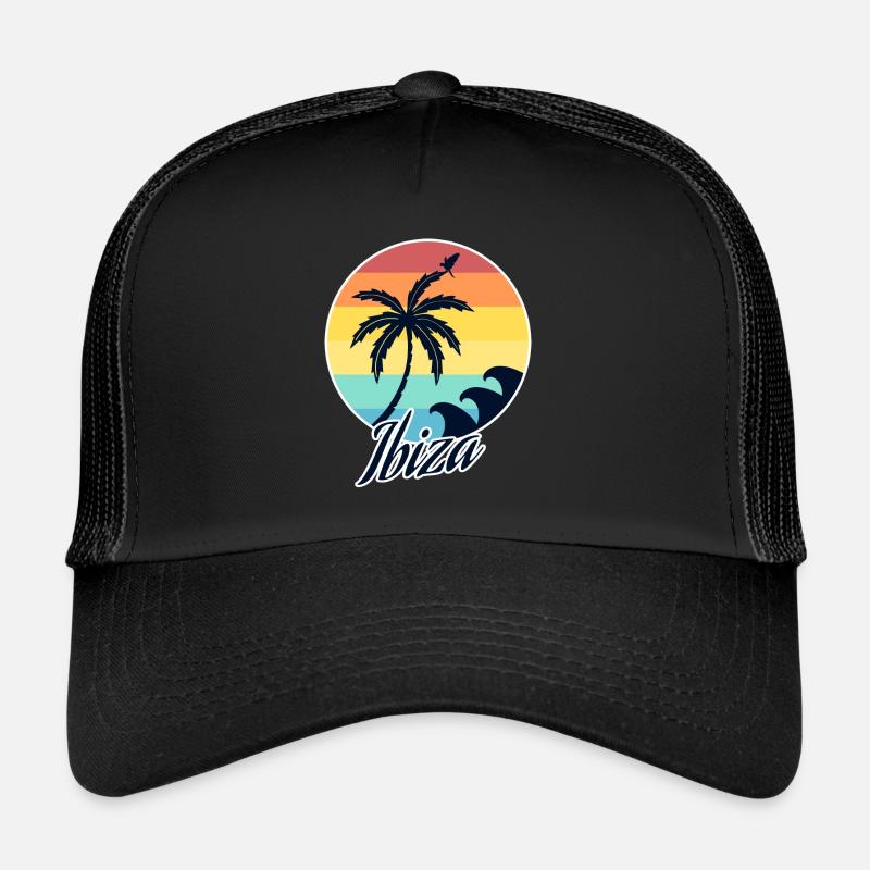 Ibiza - Casquette trucker  - noir/noir