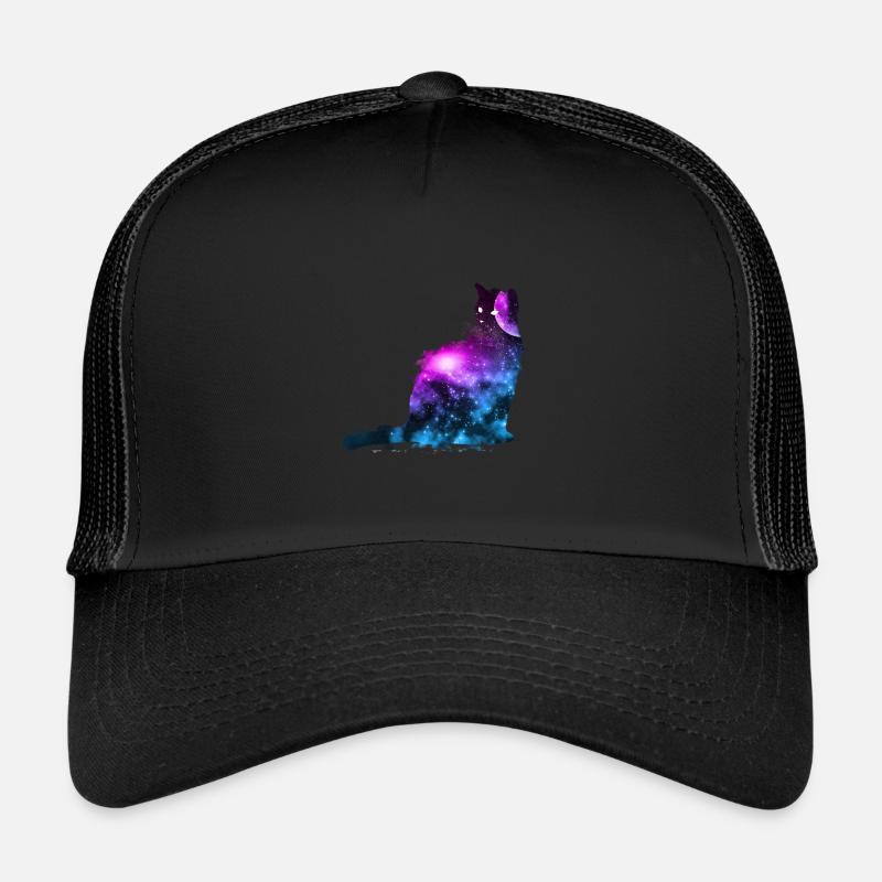 Universe Cat Space Celestial Galaxies Cosmos Gift Trucker Cap