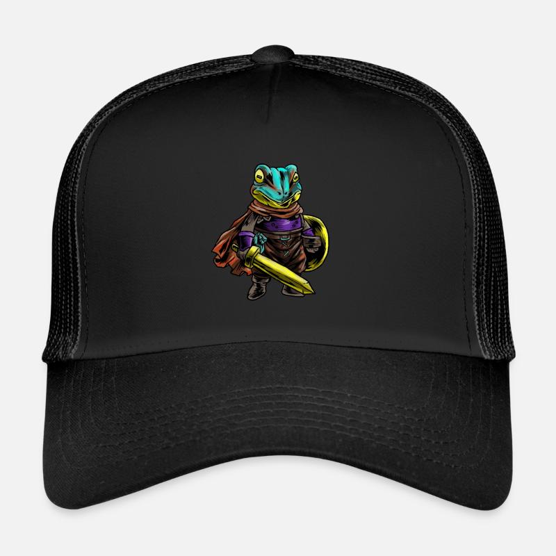 Knight Frog Shield Warrior Sword Cavalier Gift Trucker Cap