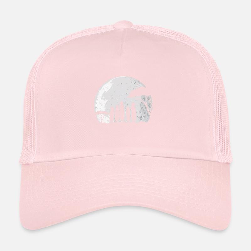 Troupe de suricates avec la lune Casquette trucker 