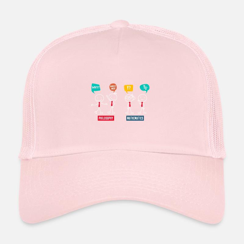 Philosophy vs. Mathematics Math Math Teacher Trucker Cap