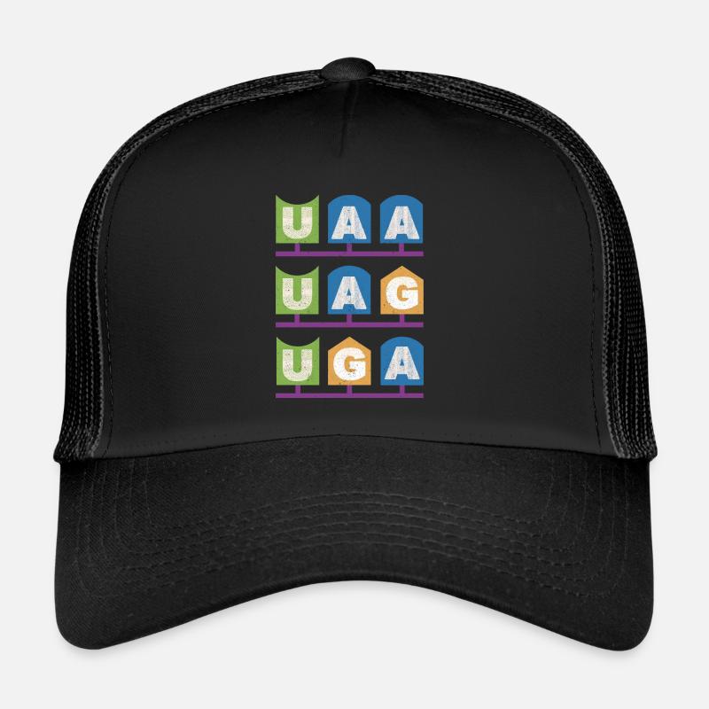 Stopcodon Biology Biochemistry Chemistry Microbiology - Trucker Cap - black/black