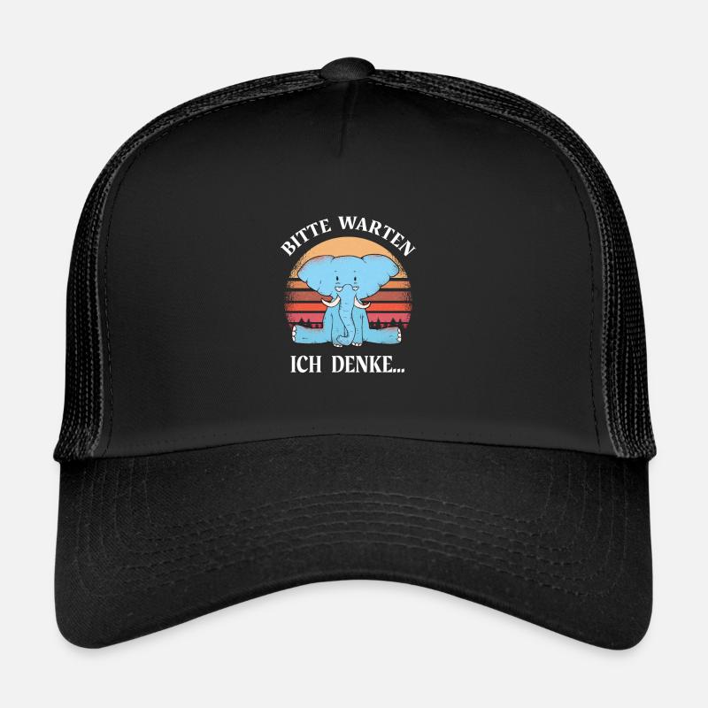 Ich denke Programmierer Computer Nerd Sprüche cool Trucker Cap