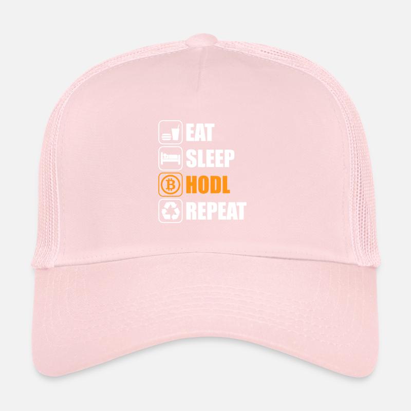 Eat sleep Hodl repeat - Bitcoin Trucker Cap