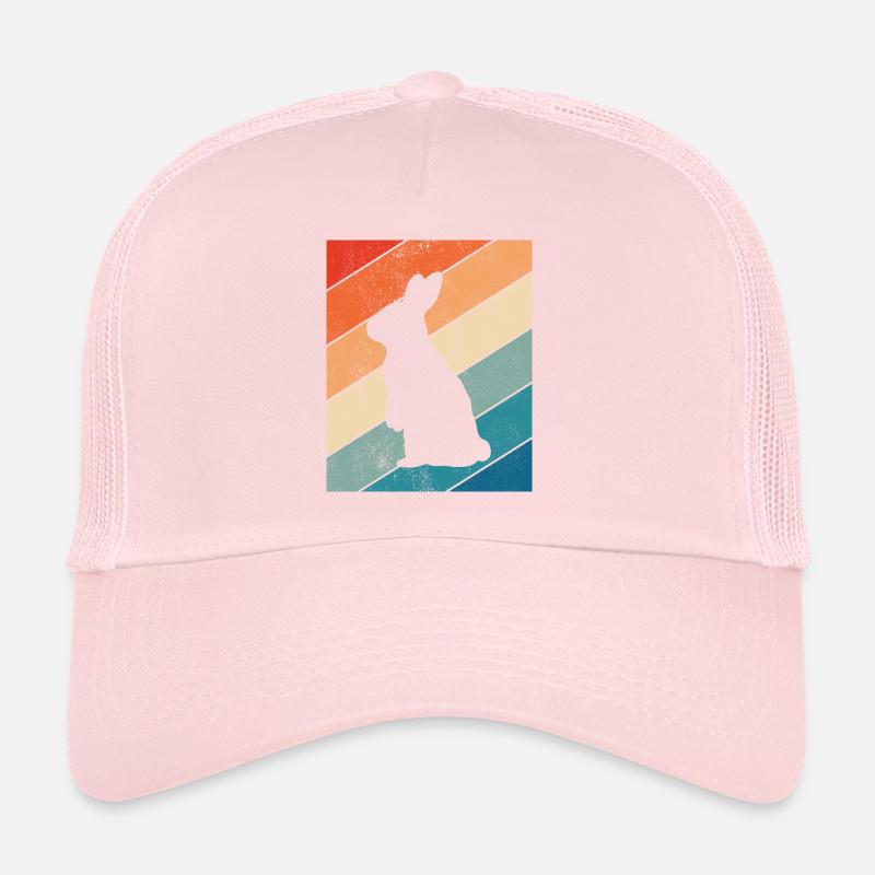 Rabbit Easter Retro Gift Trucker Cap