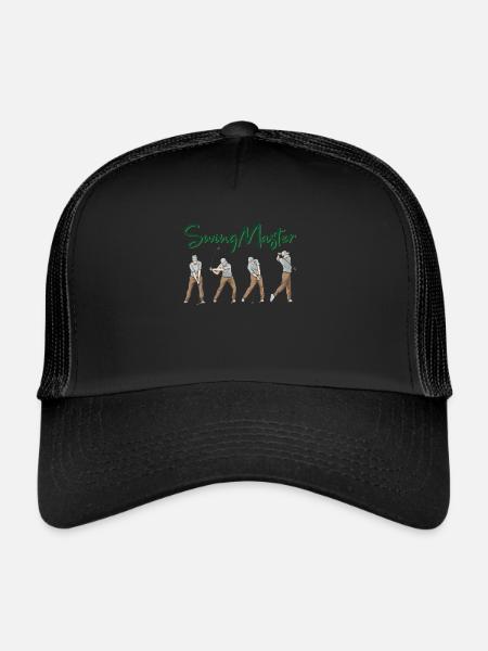 Swingmaster Golf Golf Ball Driving Range Golf Club - Trucker Cap - black/black - Front