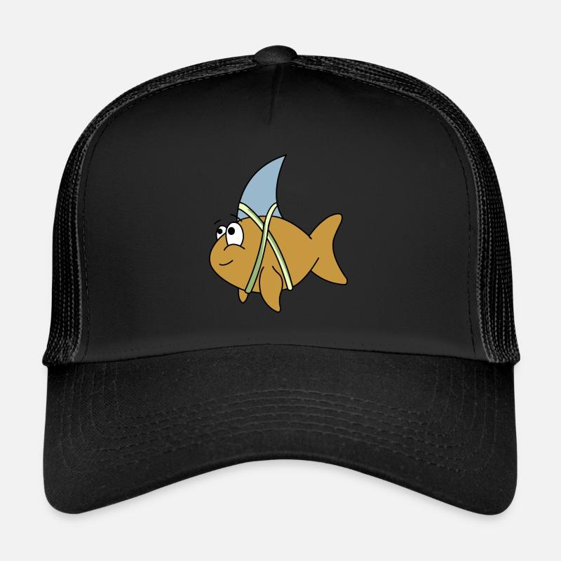 Fish with shark fin Trucker Cap