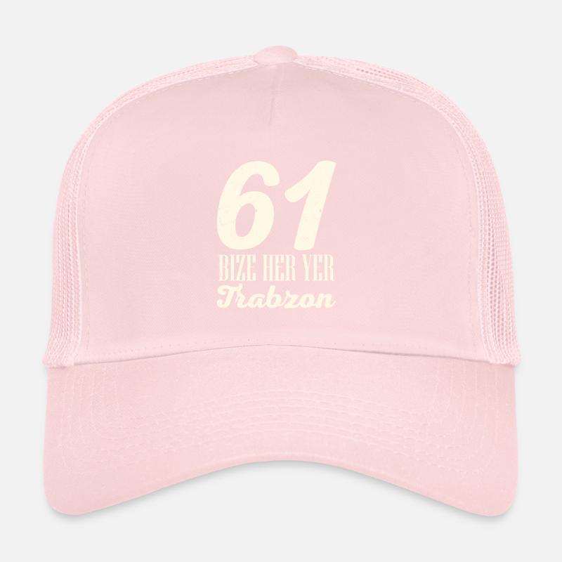 Bize her yer trabzon 61 Crescent with Star Trucker Cap
