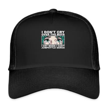 Ich weine, wenn ich nicht tanzen kann Jumpstyle - Trucker Cap - Schwarz/Schwarz - Vorne