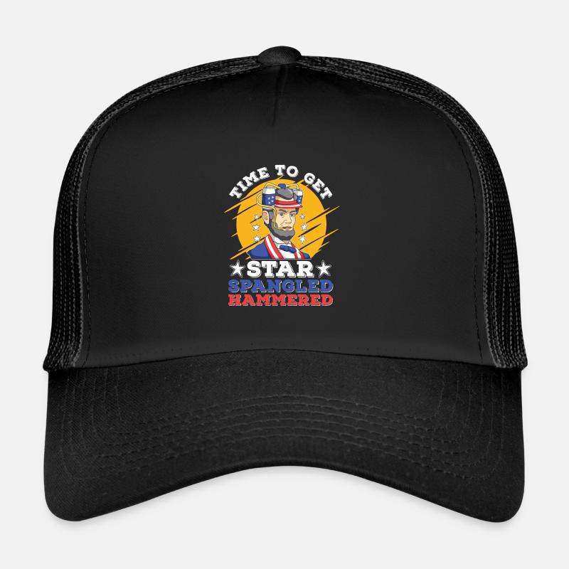 Amerikanischer 4. Juli Star Spangled Hammered Trucker Cap