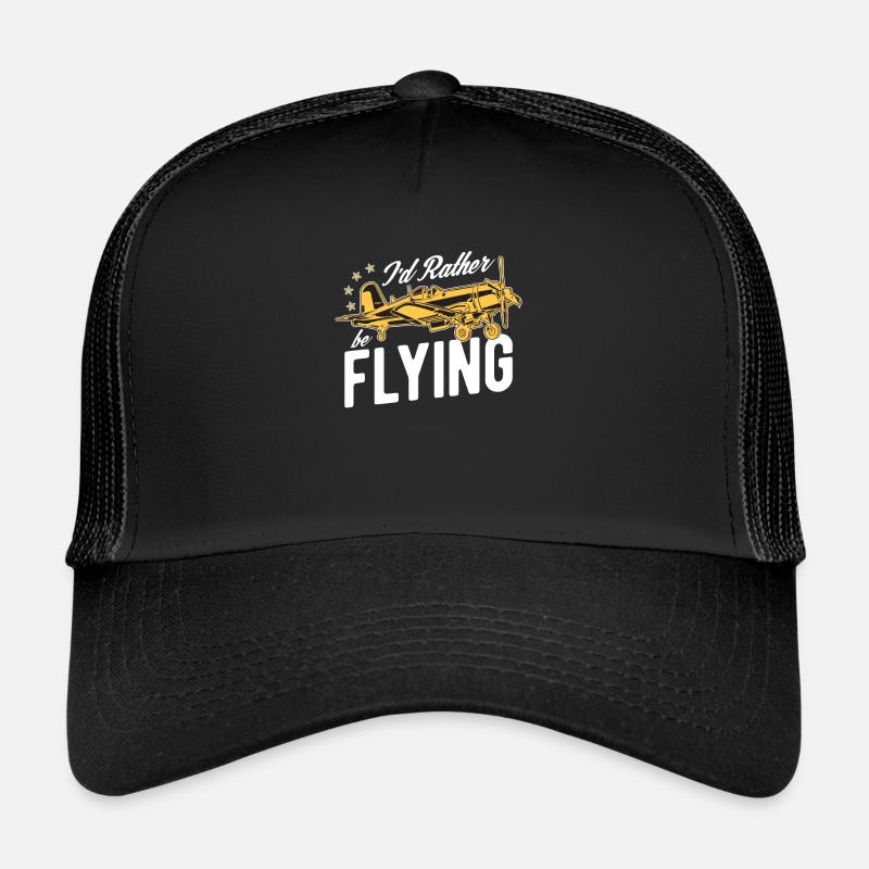 Ich Würde Eher Pilotflugzeug-liebhaber-luftfahrt Trucker Cap