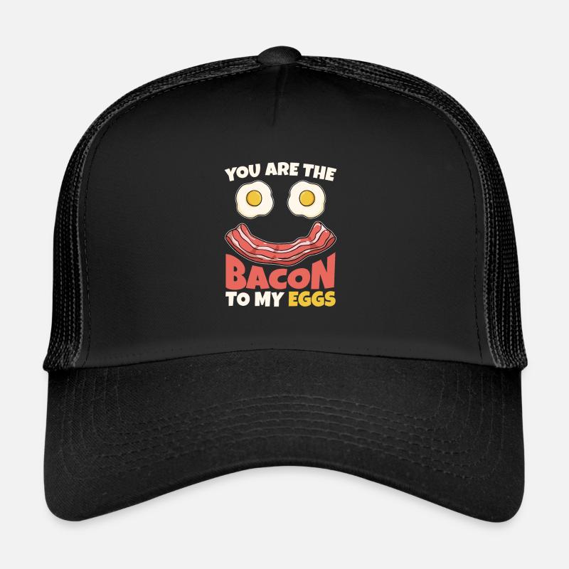 Bacon à mon œuf Petit déjeuner Amateurs de bacon Casquette trucker 