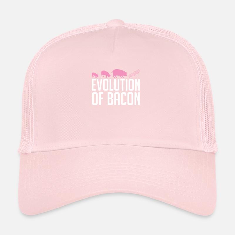 Évolution du bacon Petit déjeuner Bacon Lover Meat Casquette trucker 
