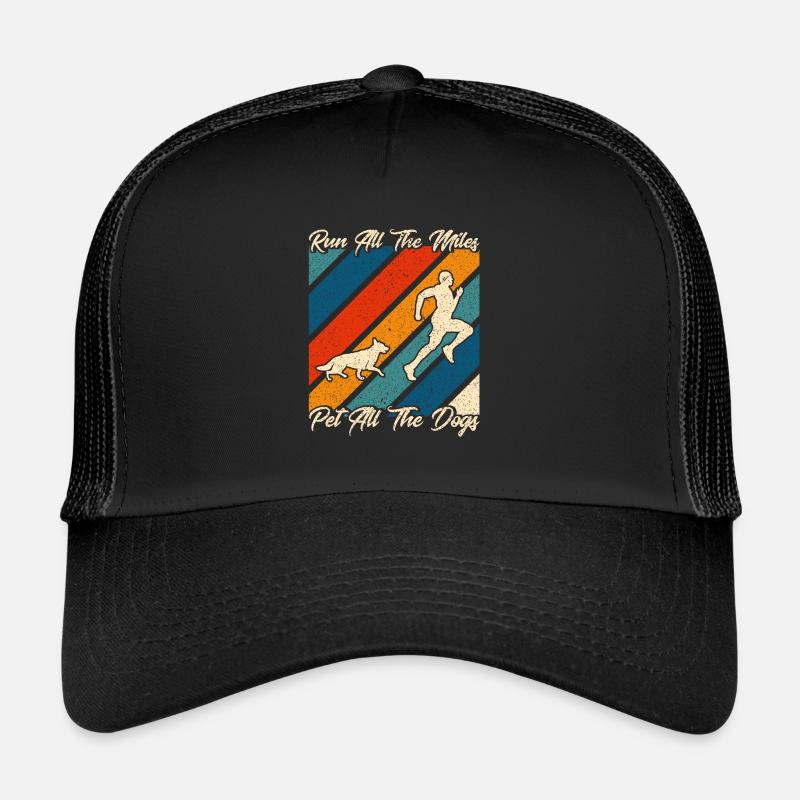 Half Marathon Jogging Running Gift - Trucker Cap - black/black